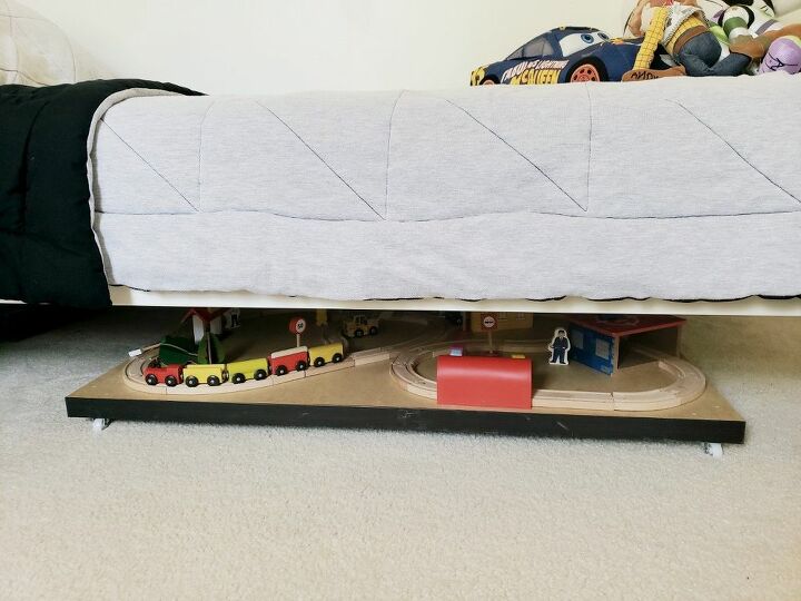diy trundle train table