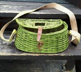 How to Make a Fishing Basket Creel Turned Hanging Flower Basket