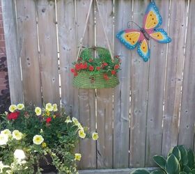 How to Make a Fishing Basket Creel Turned Hanging Flower Basket