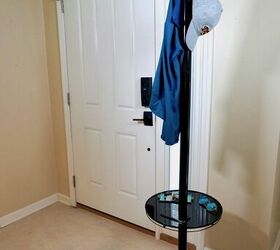 upcycle floor lamp to coat rack