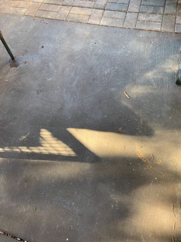 how can i make over my porch so it doesn t show footprints