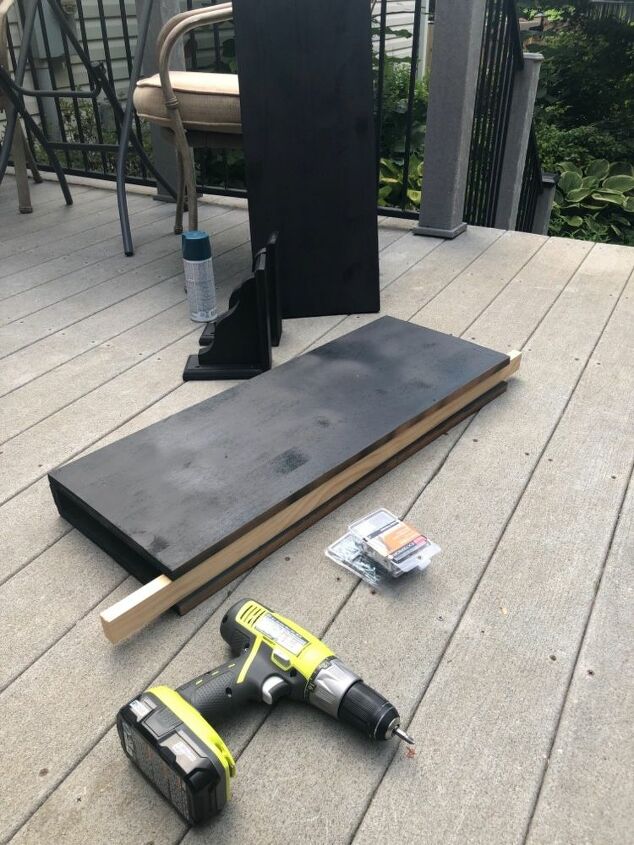 DIY Rail Table Idea for a Small Porch | Hometalk