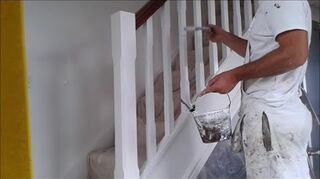 How Can I Keep The Stairs Clean When Painting Staircase Spindles