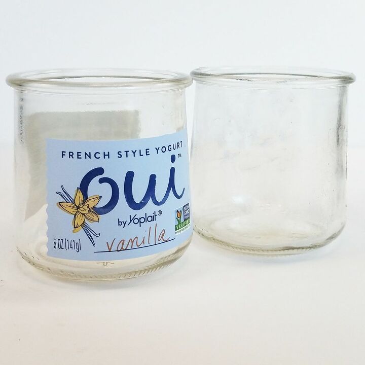 recipientes de vidro colorido faa voc mesmo para potes de iogurte