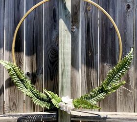 $2 Hula Hoop Turned Into Pretty Flower Hanging Hoop Decor