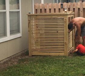 need to hide your ac try building a fence around your ac unit, How to build a fence around an AC unit