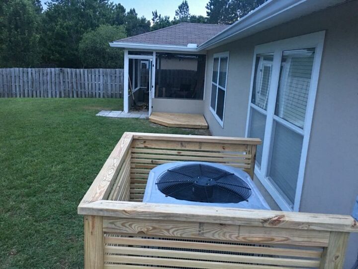 need to hide your ac try building a fence around your ac unit, Should I put a fence around my AC unit