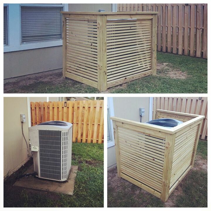 need to hide your ac try building a fence around your ac unit, Building a fence around an AC unit