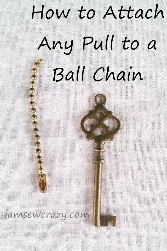 how to attach any pull to a ceiling fan chain