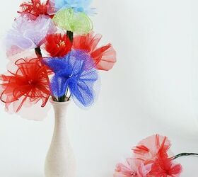 beautiful tulle flowers to decorate your home