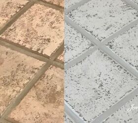 how to paint tile to look like old stone