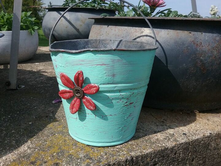 galvanized bucket upcycle