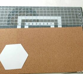 how to make hexagon cork memo boards