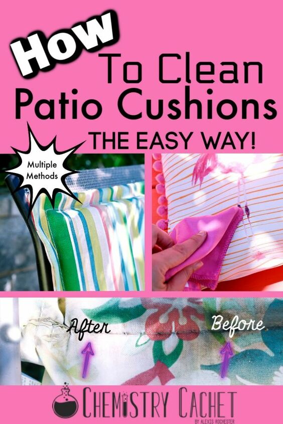 how to clean outdoor patio cushions