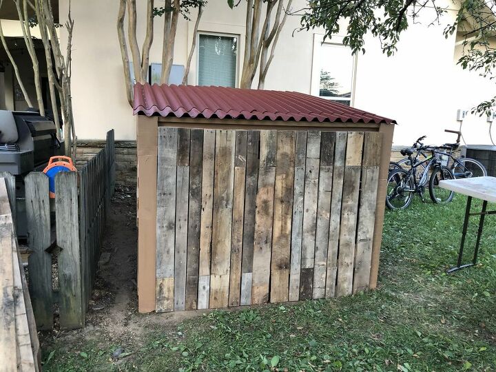 pallet bike shed