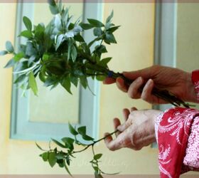 make a topiary from live branches