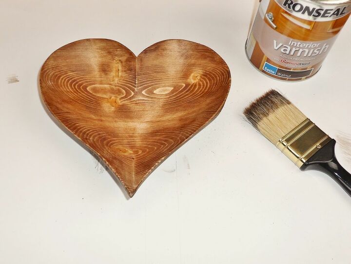 wooden heart bowl