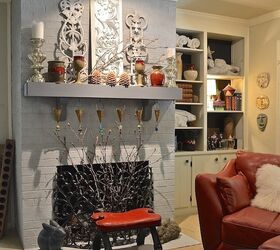 Una chimenea de ladrillo lúgubre obtiene un nuevo aspecto usando