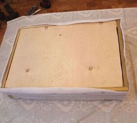 De Shabby a Chic! DIY Tapizado otomano cambio de imagen:) | Hometalk