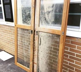 Construimos puertas correderas dobles «de estilo granero» para el baño