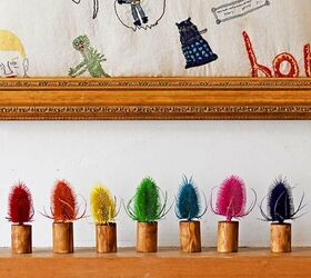 wonderful rainbow thistle decoration to brighten your home