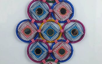 Amazing Wall Hanging Craft From Old Bangles and Matchboxes!