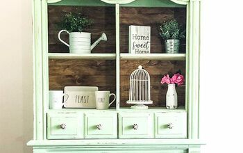 Upcycled Armoire Cabinet – DIY Farmhouse Cabinet Freebie!