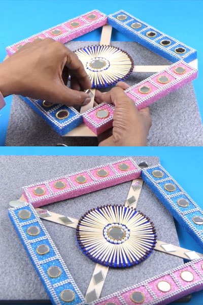 How To Make Beautiful Wall Hanging Craft Made From Matchboxes And