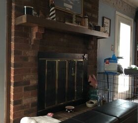 q ideas for a brick fireplace makeover