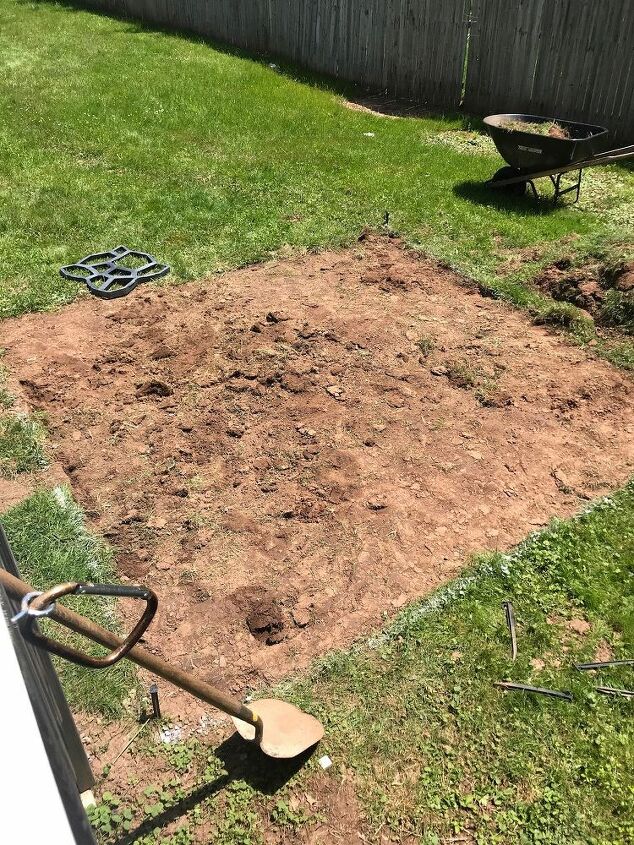 diy patio with walkmaker mold