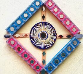 Beautiful Wall Hanging Craft Made From Matchboxes and Glitter Paper!
