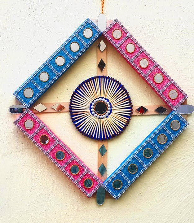 How To Make Beautiful Wall Hanging Craft Made From Matchboxes And