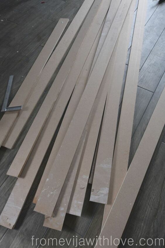 statement panelling on a wall using adhesive