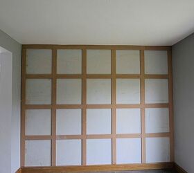 statement panelling on a wall using adhesive