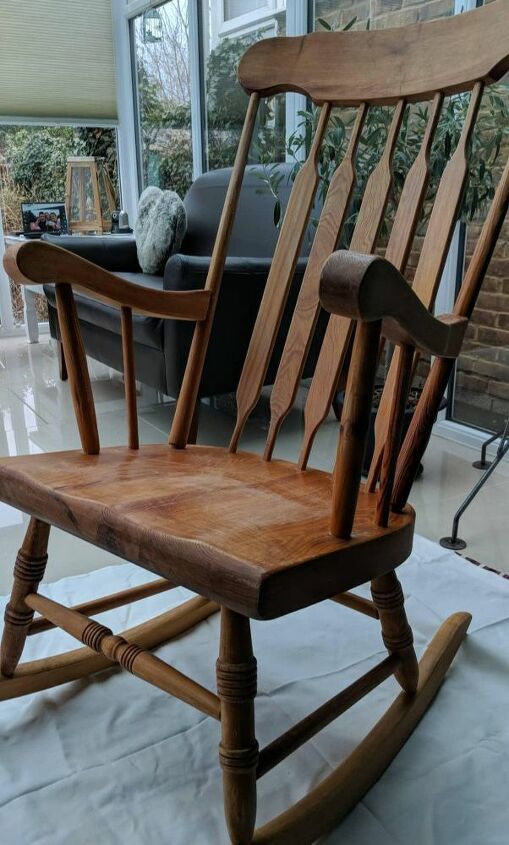 painting a rocking chair