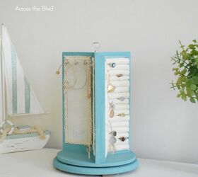 rotating jewelry stand makeover