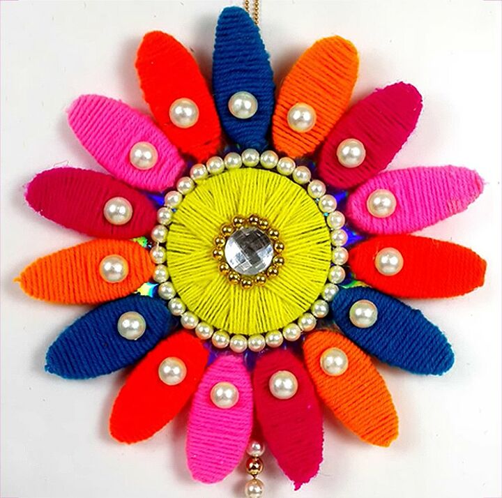How To Make Diy Best Out Of Waste Craft From Wool Plastic Bottles Hometalk