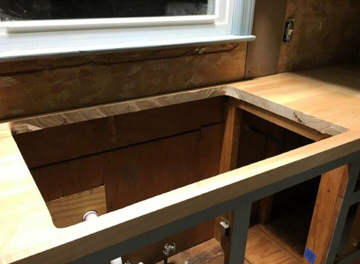 installing a kitchen sink in butcher block countertop