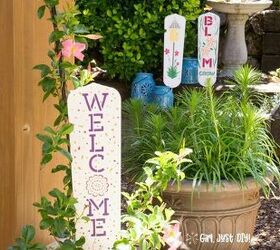 cute garden signs from old fan blades a repurpose upcycle project