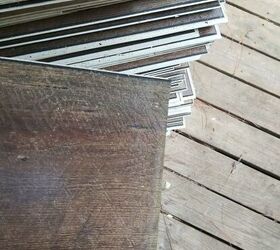 how can i use vinyl planks saved from flood damage