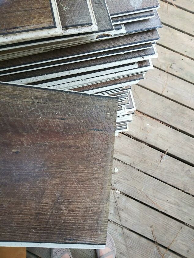 how can i use vinyl planks saved from flood damage