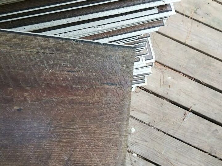 q need ideas for re using vinyl planks after a flood