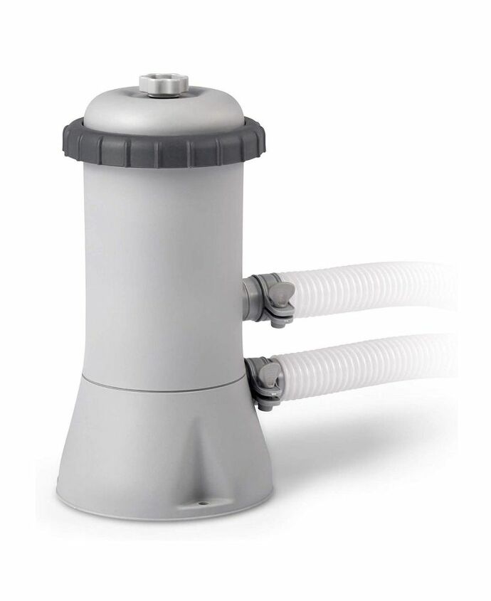 q can a pool filter pump be used by hanging the hoses over the side