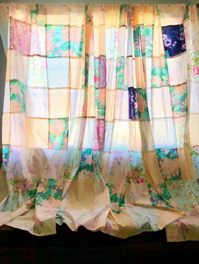 cortinas de retalhos sem costura
