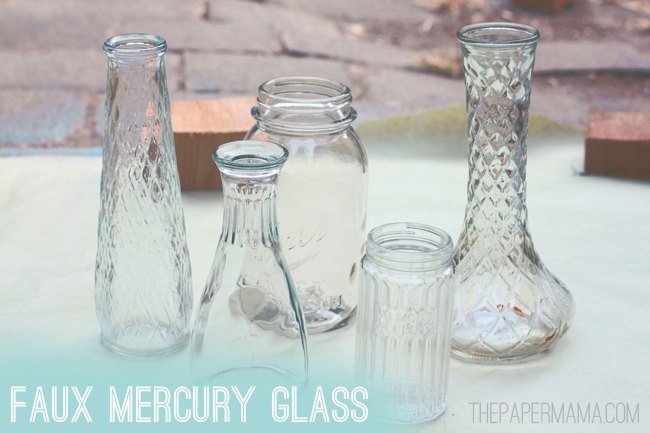 vasos de vidro de imitao de mercrio