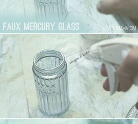 faux mercury glass vases