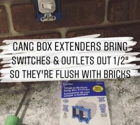 diy brick tile backsplash, Add Box Extenders