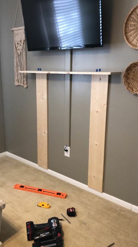 diy faux fireplace