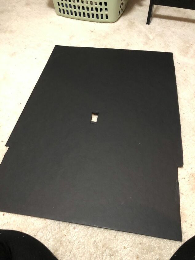 diy faux fireplace