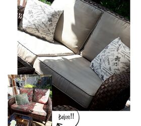 How To Paint Outdoor Cushions